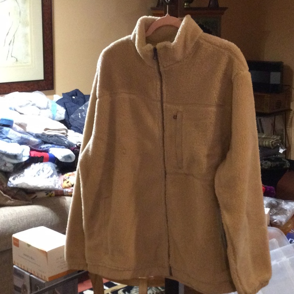 Men's Cozy Tan Fleece Jacket